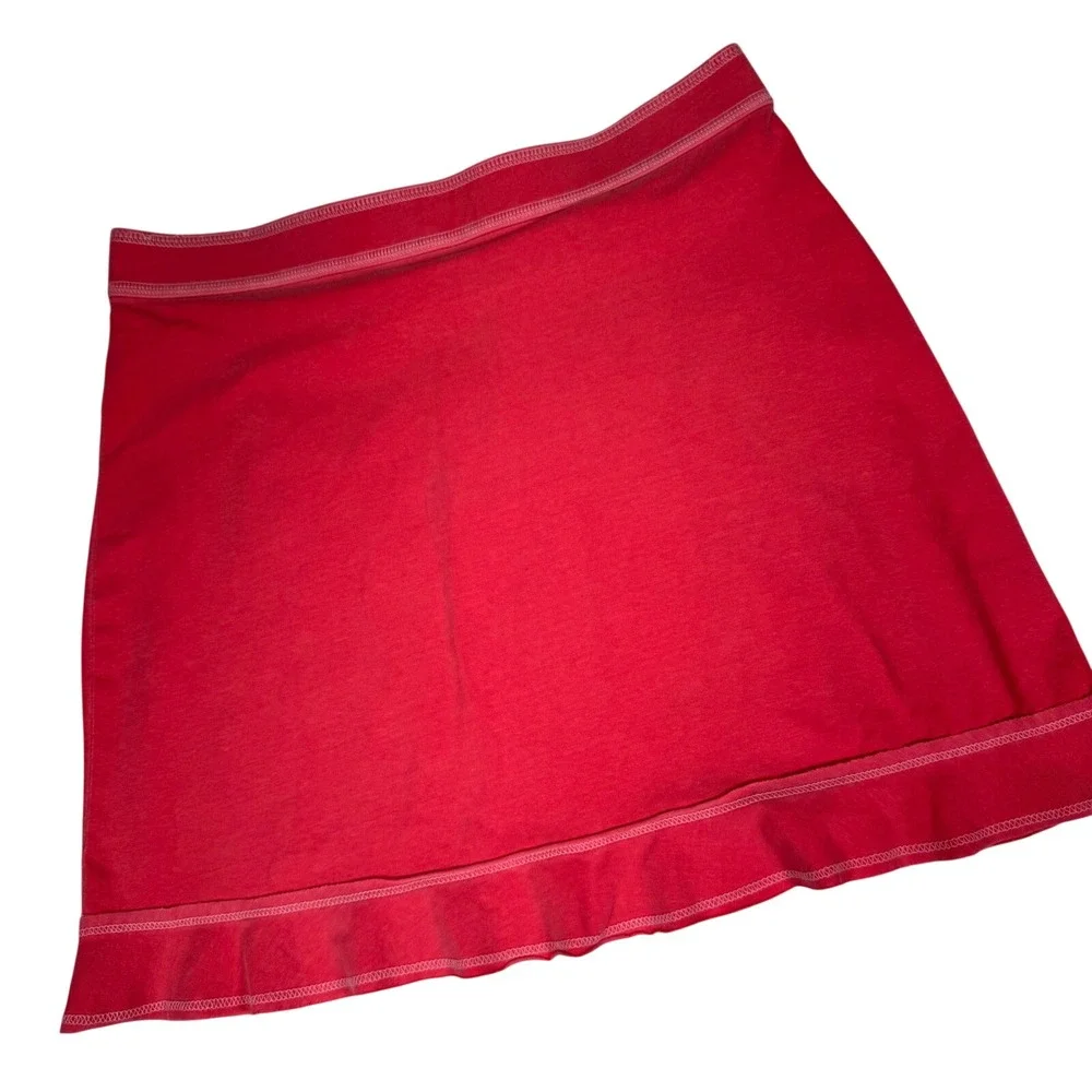 Free‎ Produce Pink Ruffle Hem A Line Skirt Women's Size Medium Made in USA